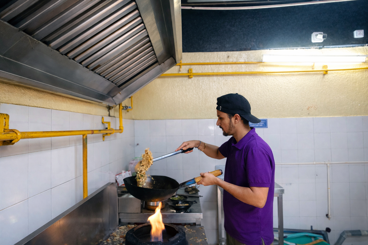 Shared kitchen and dining at Mercury